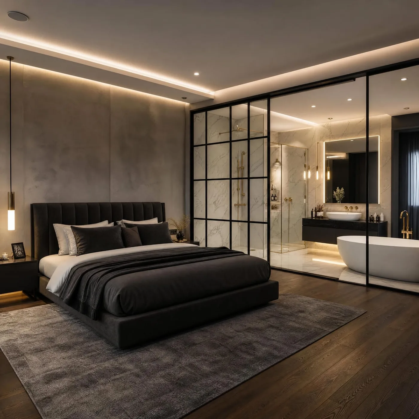 Réalisation : Suite parentale avec salle de bain — Rénovation complète