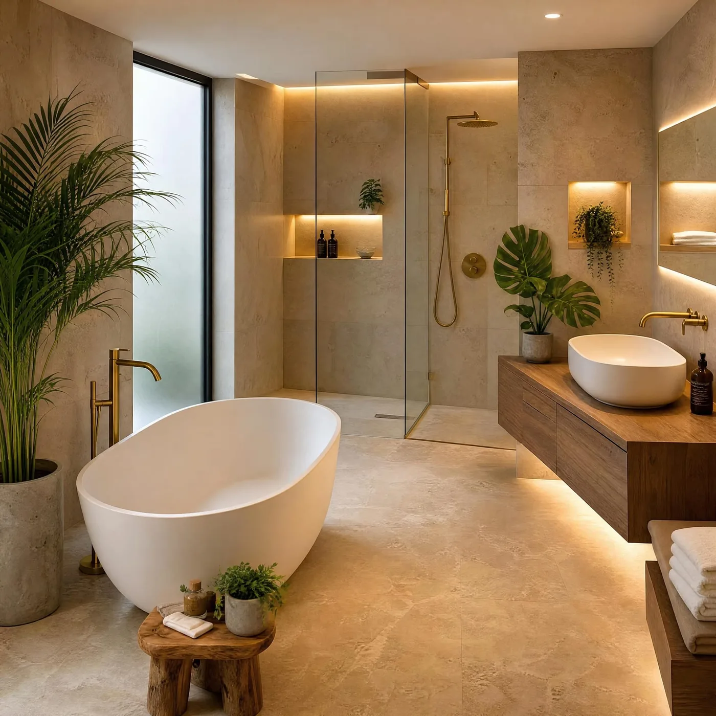 Réalisation : Salle de bain esprit spa — Salle de bain